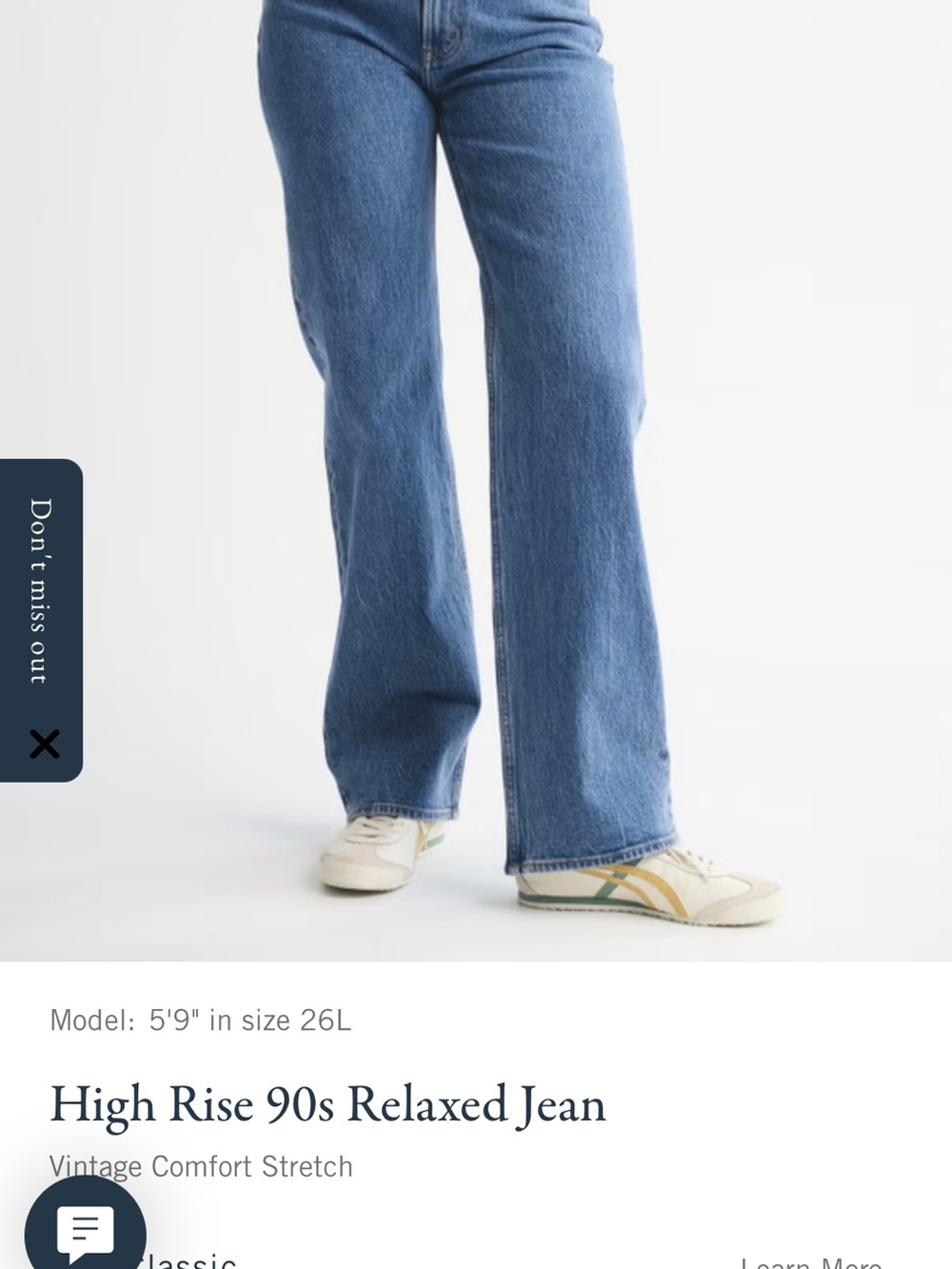 Abercrombie & Fitch 90s Women’s High-Rise Straight Jeans - sz 12